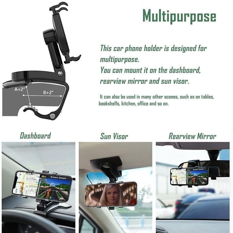 🔥2025 Limited Time Sale - 50% OFF🔥360 Degree Rotation Dashboard Car Phone Holder🚗