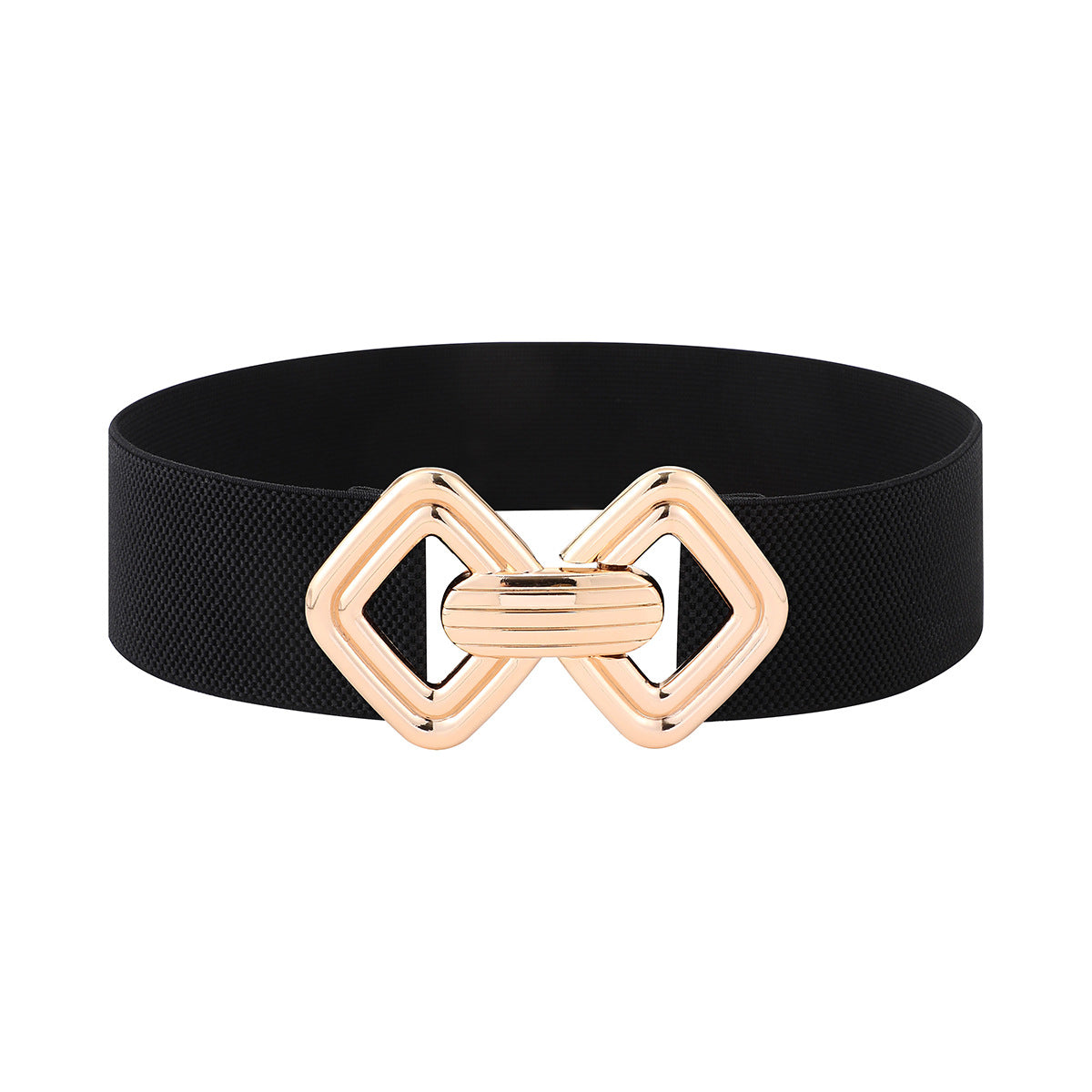 Vintage Gold Buckle Stretch Belt for Women