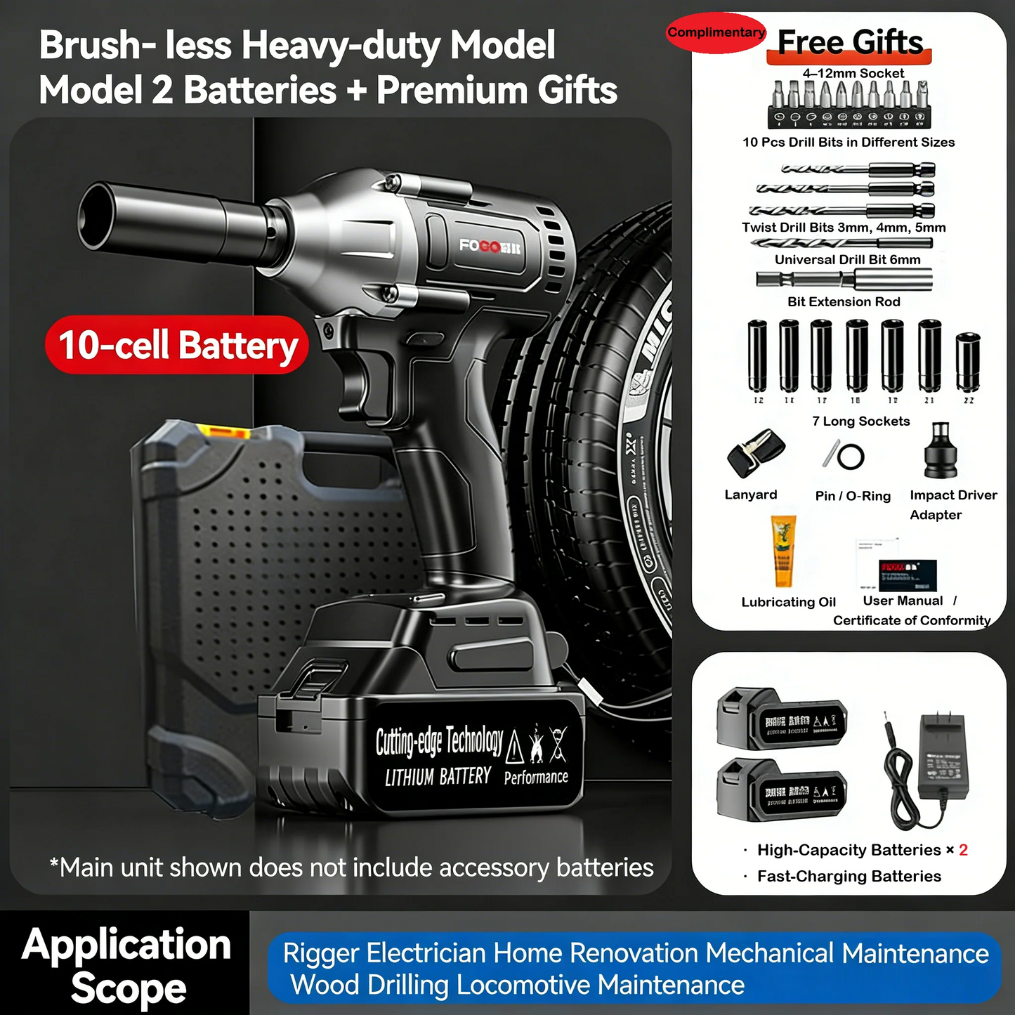 ⚡ Beast Mode Torque | 2026 Brushless Wrench | All-Day Battery Life 🪫❌