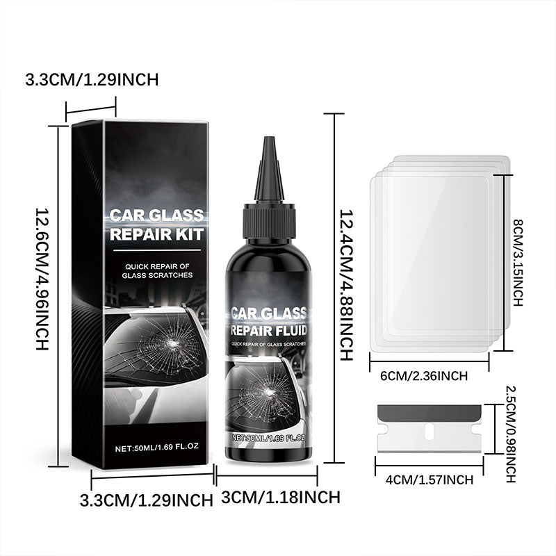 Fast-Acting Car Windshield Crack Repair Kit