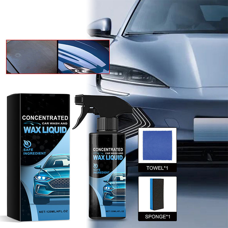 🔥Buy 2 Get 1 Free✨Gentle and Effective Car Cleaning Spray (with Sponge and Wipe)
