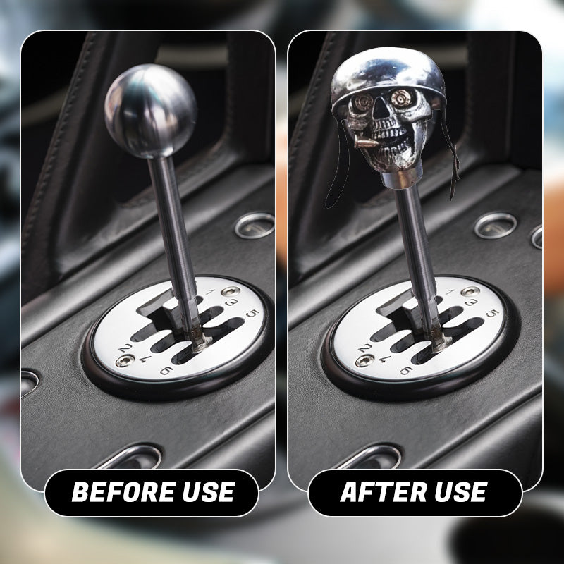 Creative Rust-Proof Skull Soldier Grip Gear Knob