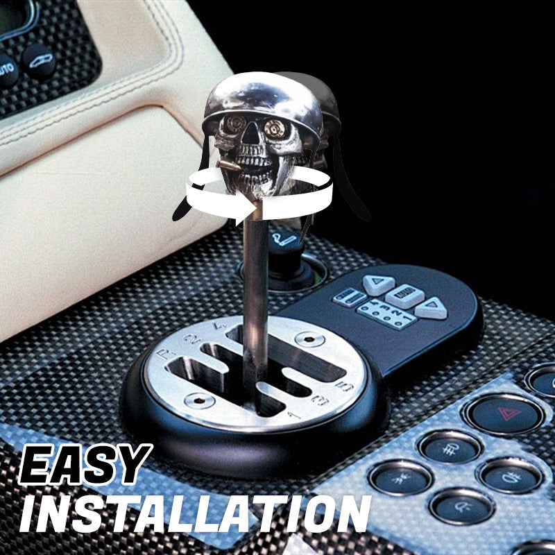 Creative Rust-Proof Skull Soldier Grip Gear Knob