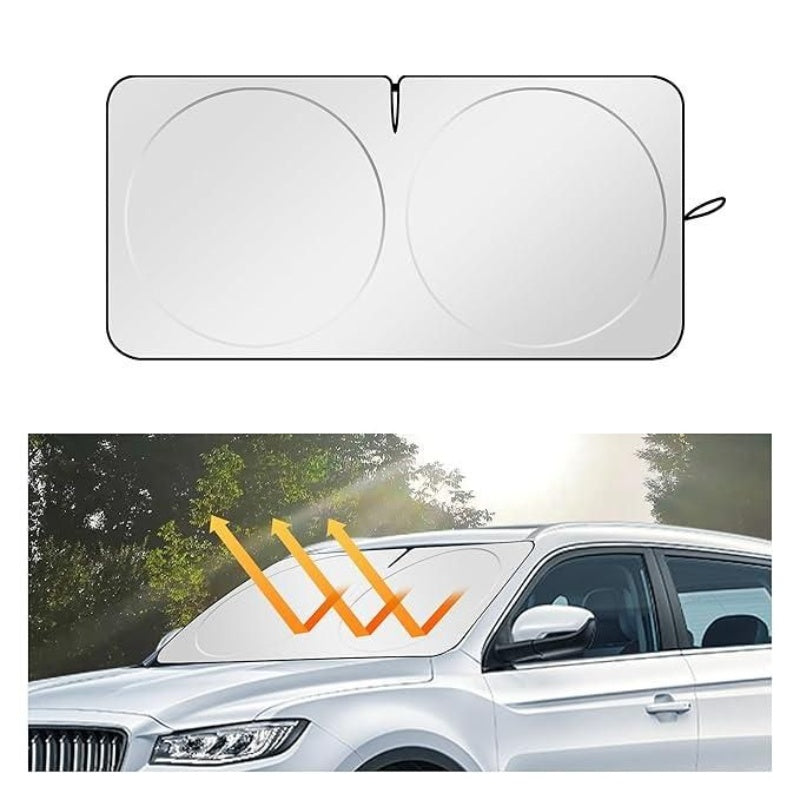 Foldable Car Windshield Sunshade with Storage Bag