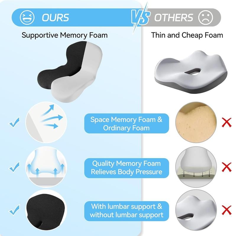 š„Non-Slip Memory Foam Seat šŗFor the most comfortable drivingš