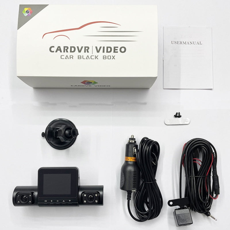 ⏰1080P 4-Channel Dash Cam with Night Vision
