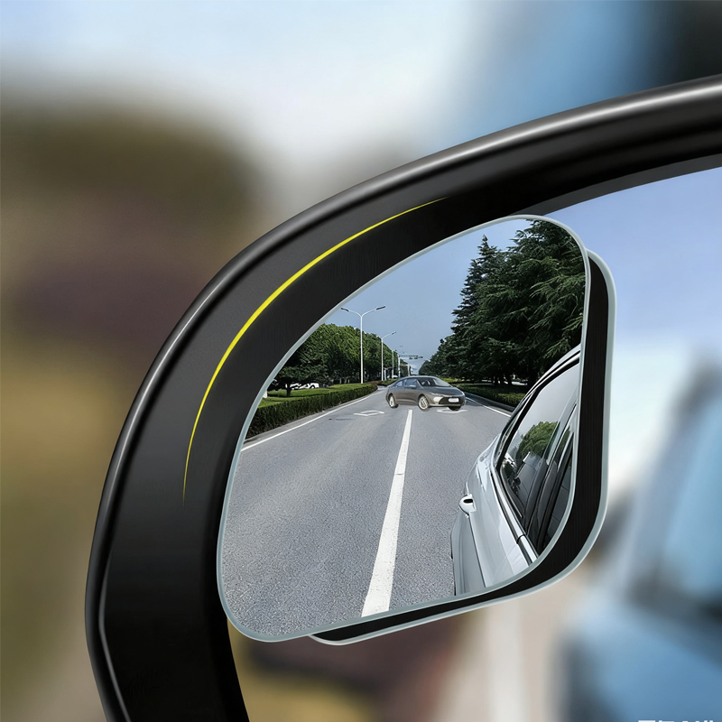 2Pcs Car Heart Shaped Blind Spot Mirrors