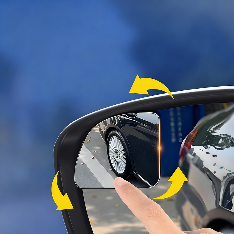 2Pcs Car Heart Shaped Blind Spot Mirrors
