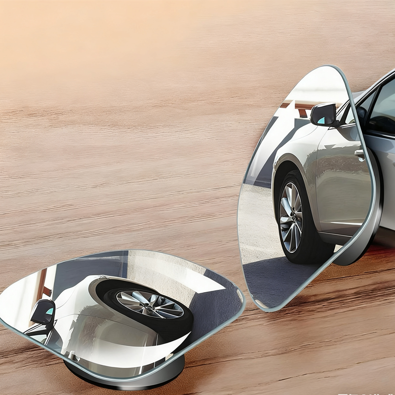 2Pcs Car Heart Shaped Blind Spot Mirrors