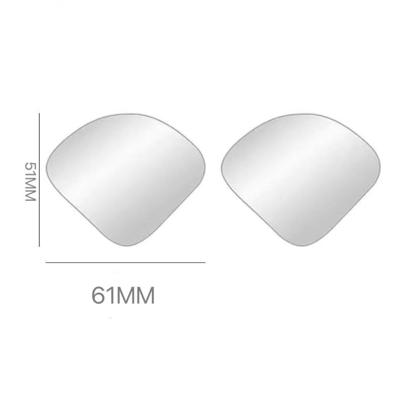 2Pcs Car Heart Shaped Blind Spot Mirrors