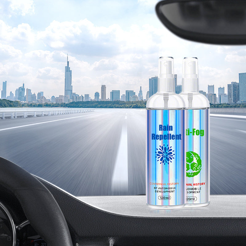 Car Glass Rain Repellent & Anti-Fog Coating Kit