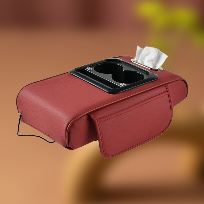 Car Armrest Organizer with USB Charging Ports