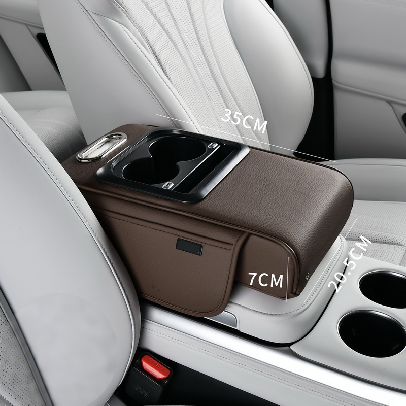Car Armrest Organizer with USB Charging Ports