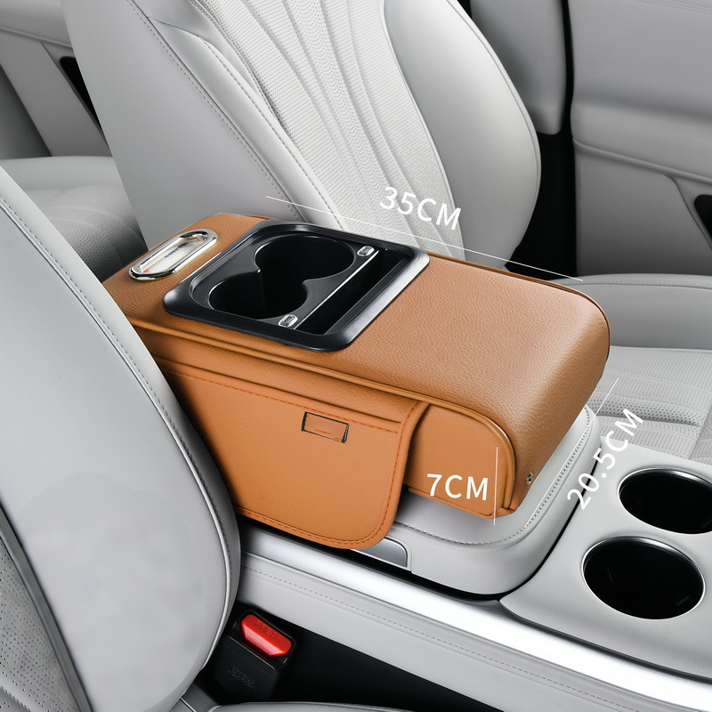 Car Armrest Organizer with USB Charging Ports
