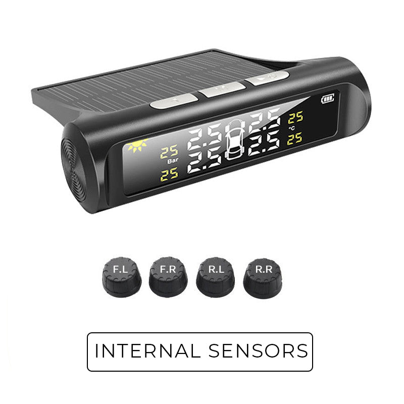 šSolar Real-Time Four-Wheel Display Tire Pressure Monitor