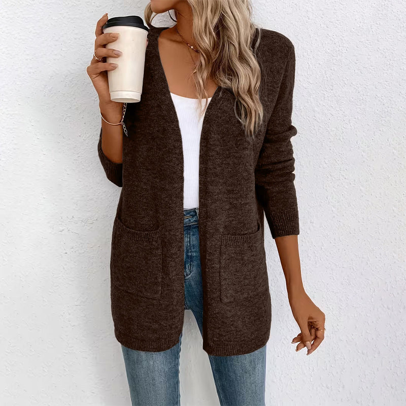 Women's Casual Open Front Knit Cardigan