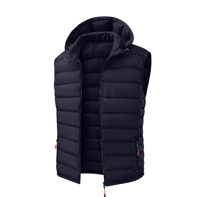 ❄️ Cold-Weather Comfort | Men's Padded Vest with Detachable Hood ⚡ Free Shipping