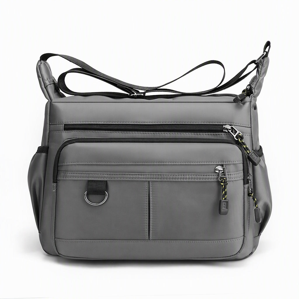 💼 Men's Large Capacity Crossbody Bag Durable Multi Pocket Business Casual Shoulder Bag