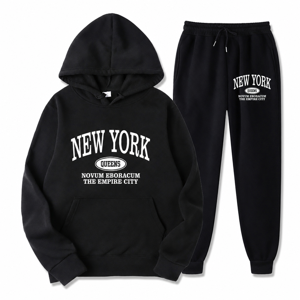 Men's Graphic Hoodie and Sweatpants Set