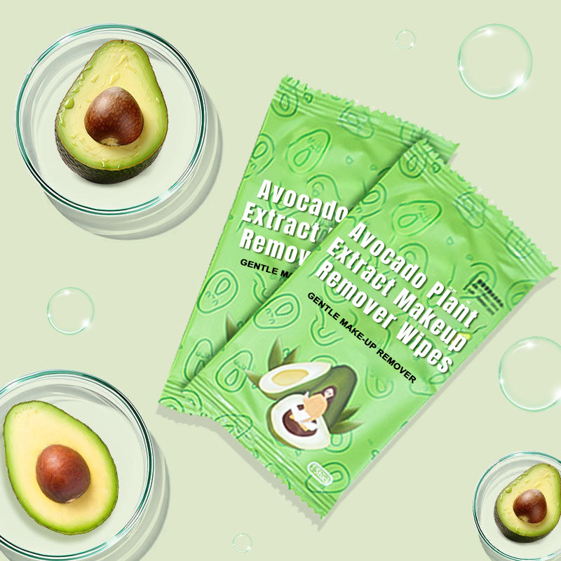 Avocado Plant Extract Makeup Remover Wipes