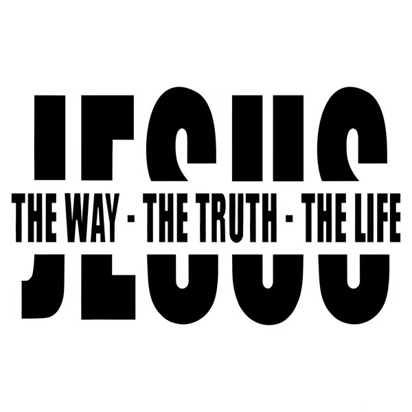 💥LAST DAY SALE 49% OFF💥Jesus-The Way The Truth The Life Christian Vinyl Decal Car Sticker