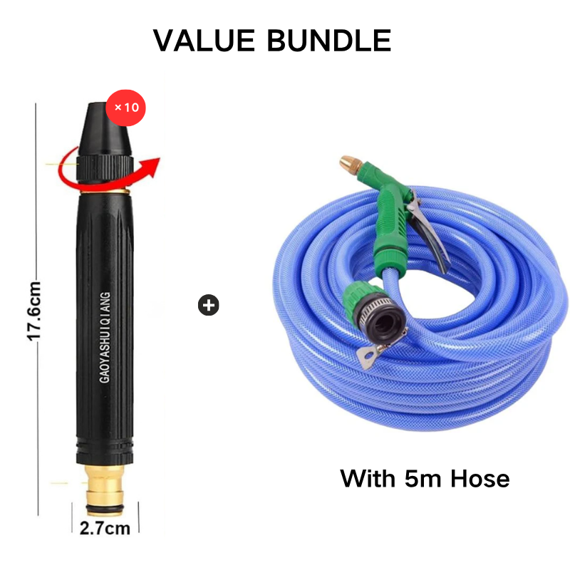 🏆LAST DAY SALE ONLY ￡7.99!!🔥Home high-pressure car wash water gun with booster nozzle and hose, a must-have for watering plants and vegetables, and car washing.👍💦