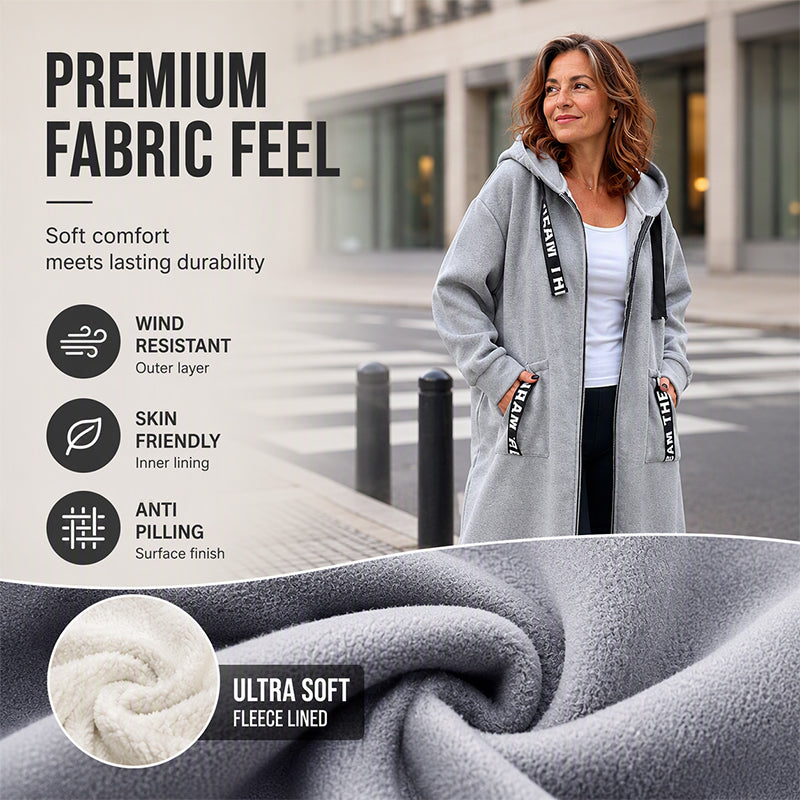 🎉🔥8,500+ Sold!🎁🧥Women's Hooded Long Sweatshirt – Cozy, Warm & Perfect for Fall & Winter