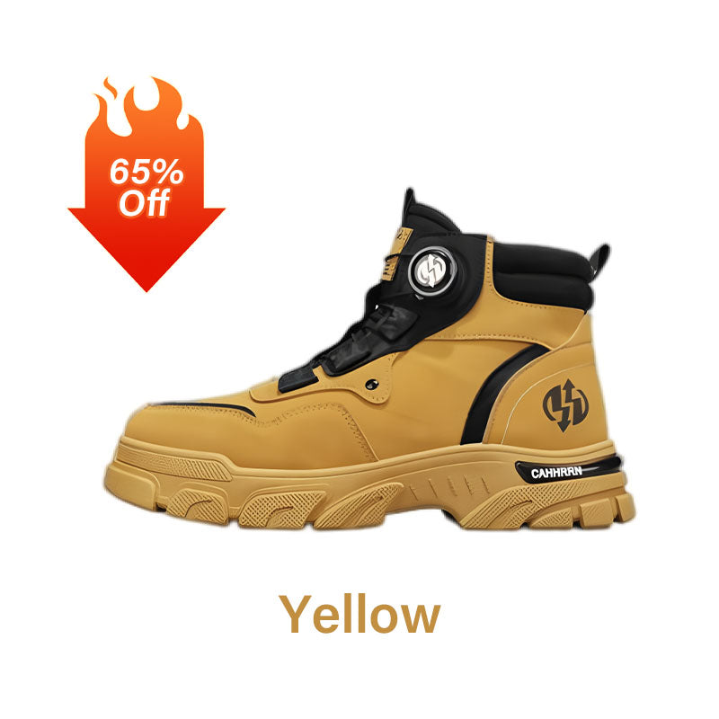 🔥Men's Outdoor Swivel Buckle Work Shoes 🔄👞 – Waterproof 💦, Anti-slip 🚶‍♂️, Comfortable , Breathable 🌬️