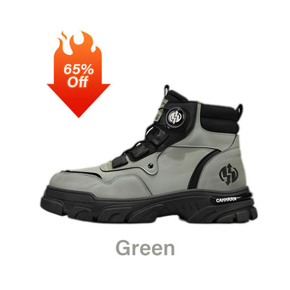 🔥Men's Outdoor Swivel Buckle Work Shoes 🔄👞 – Waterproof 💦, Anti-slip 🚶‍♂️, Comfortable , Breathable 🌬️