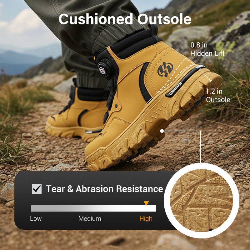 🔥Men's Outdoor Swivel Buckle Work Shoes 🔄👞 – Waterproof 💦, Anti-slip 🚶‍♂️, Comfortable , Breathable 🌬️