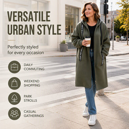 🎉🔥8,500+ Sold!🎁🧥Women's Hooded Long Sweatshirt – Cozy, Warm & Perfect for Fall & Winter