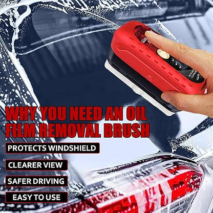 🔥LAST DAY SALE - 49% OFF🎁Car Glass Oil Film Cleaner Brush
