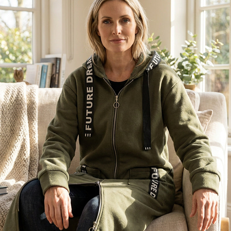 🎉🔥8,500+ Sold!🎁🧥Women's Hooded Long Sweatshirt – Cozy, Warm & Perfect for Fall & Winter