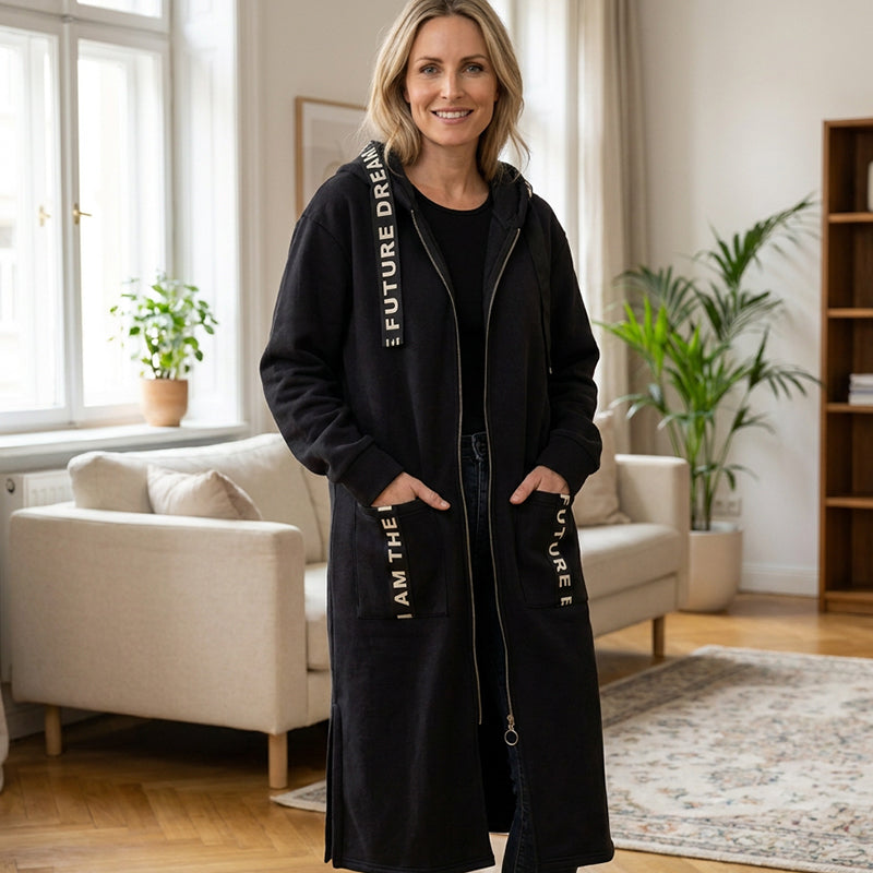 🎉🔥8,500+ Sold!🎁🧥Women's Hooded Long Sweatshirt – Cozy, Warm & Perfect for Fall & Winter