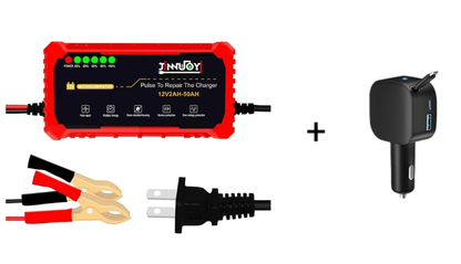 Smart Battery Charger for Car & Motorcycle
