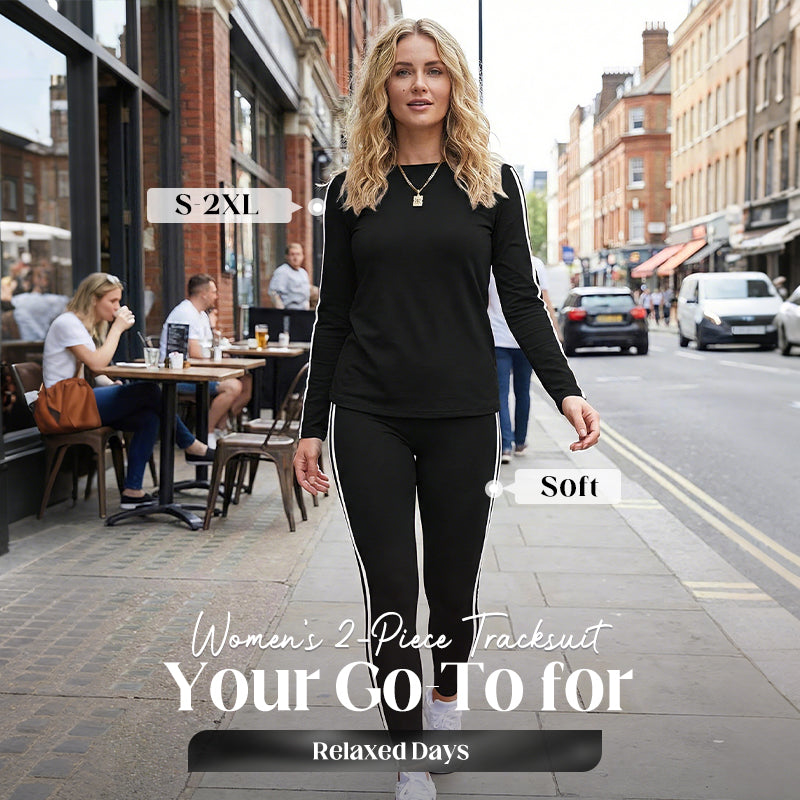 Women's 2-Piece Tracksuit – Long Sleeve Set, Comfortable & Stylish for Sport or Casual Wear 🧥✨