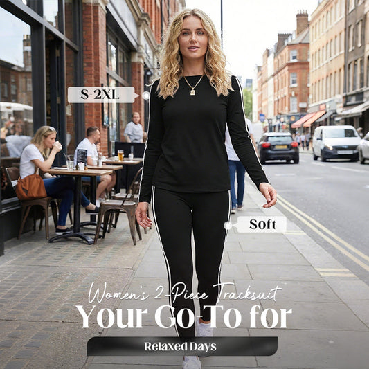 Women's 2-Piece Tracksuit – Long Sleeve Set, Comfortable & Stylish for Sport or Casual Wear 🧥✨