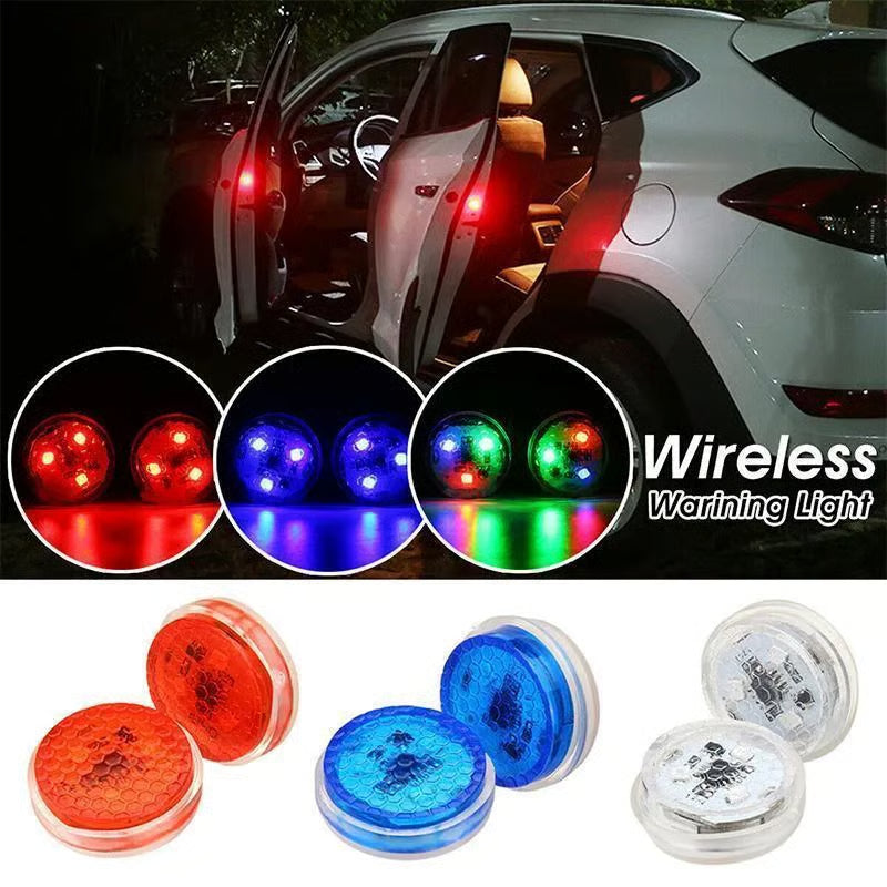 Universal LED warning light for car door opening