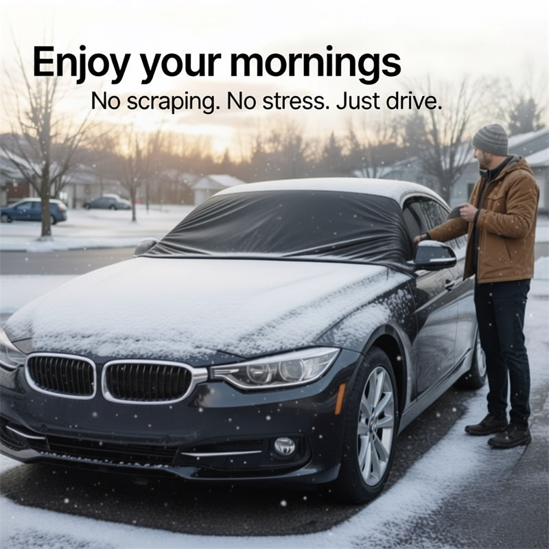 🚗 40% OFF! 🛡️2025 Upgraded Car Windshield Magnetic Snow Cover❄️