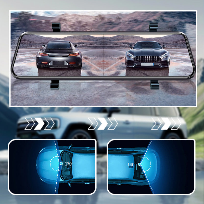 🔥2025 Hot Sale✈️Touch Screen Rear View Mirror Dash Cam Smart Mirror