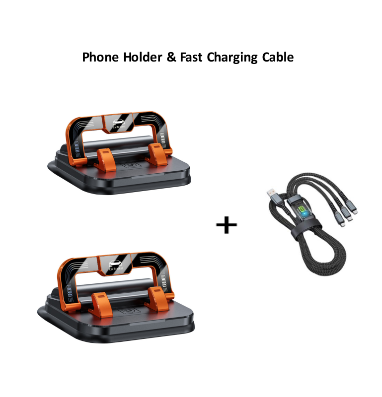 📱 50% OFF NOW! ✨ 360° Rotating Foldable Phone Holder - Universal Compatibility with Anti-Slip Base for Desk, Car & Travel Use 🚗💻