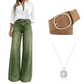 ✨ Flattering Denim Style | Women's Vintage High-Waisted Wide-Leg Jeans
