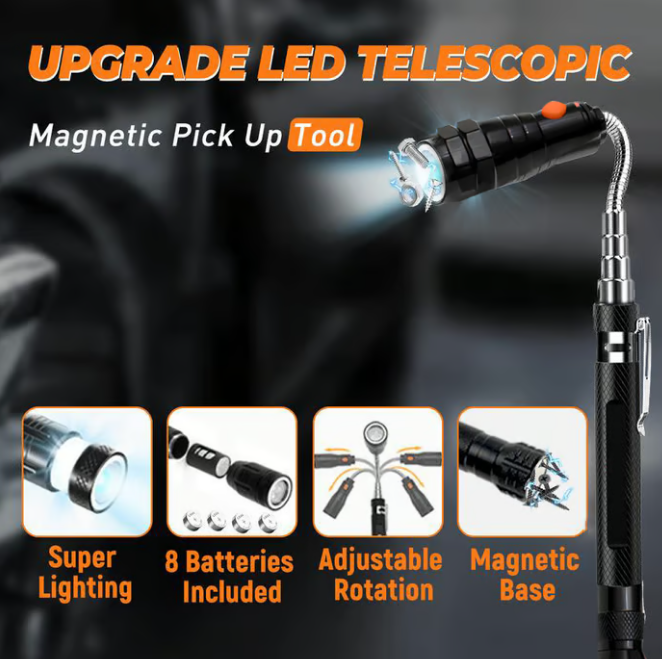 🎅Christmas hot sale 50%off🔥✨Multifunctional Magnetic Telescopic Flashlight