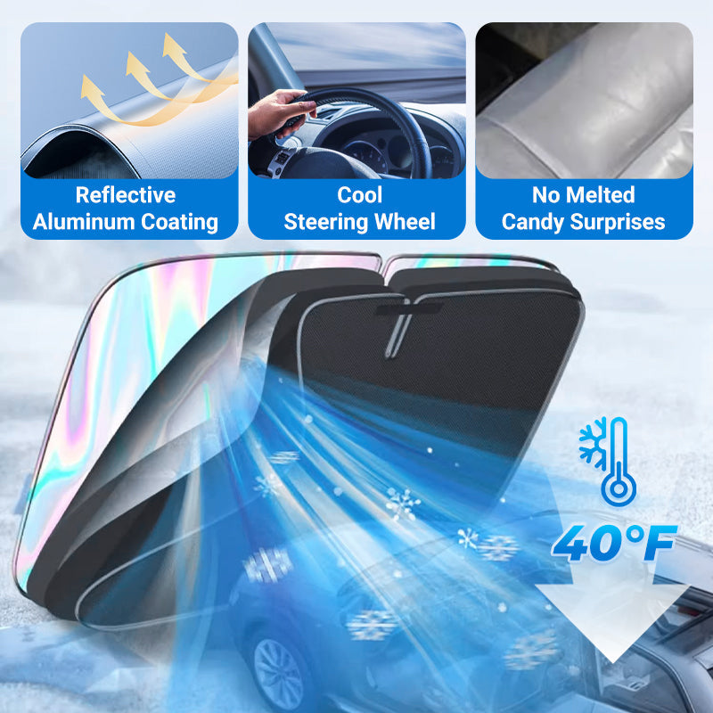 🌞 Summer Hot Sale 50% OFF 🌈Laser Car Windshield Sunshade