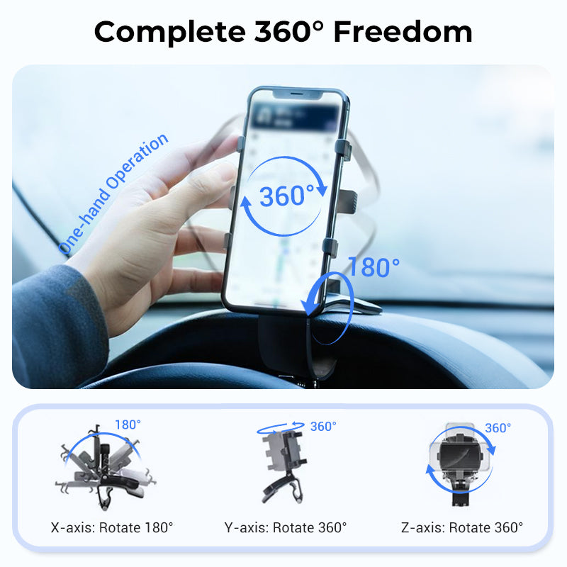 🔥2026 Limited Time Sale - 50% OFF🔥360 Degree Rotation Dashboard Car Phone Holder🚗