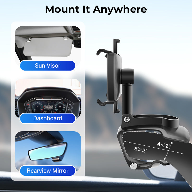 🔥2026 Limited Time Sale - 50% OFF🔥360 Degree Rotation Dashboard Car Phone Holder🚗