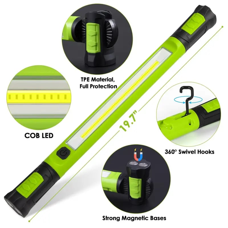 🌟🔦Multifunctional magnetic rechargeable work light💡Free Shipping