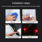 Universal LED warning light for car door opening