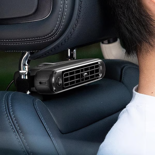 ❄️Summer Special Price:￡13.99❄️Dual Turbo USB Car Seat Fan - High Wind Power Rear Pillow Fan