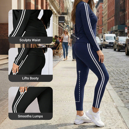 Women's 2-Piece Tracksuit – Long Sleeve Set, Comfortable & Stylish for Sport or Casual Wear 🧥✨